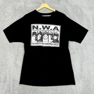 NWA Shirt Mens Large Black White 2006 Album Cover Print Rap Tee Band Tee Music T